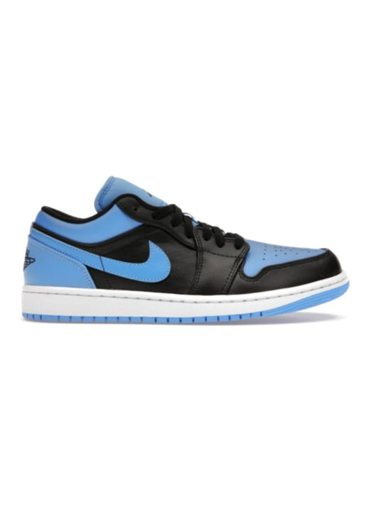 Jordan 1 low Black Univ Blue